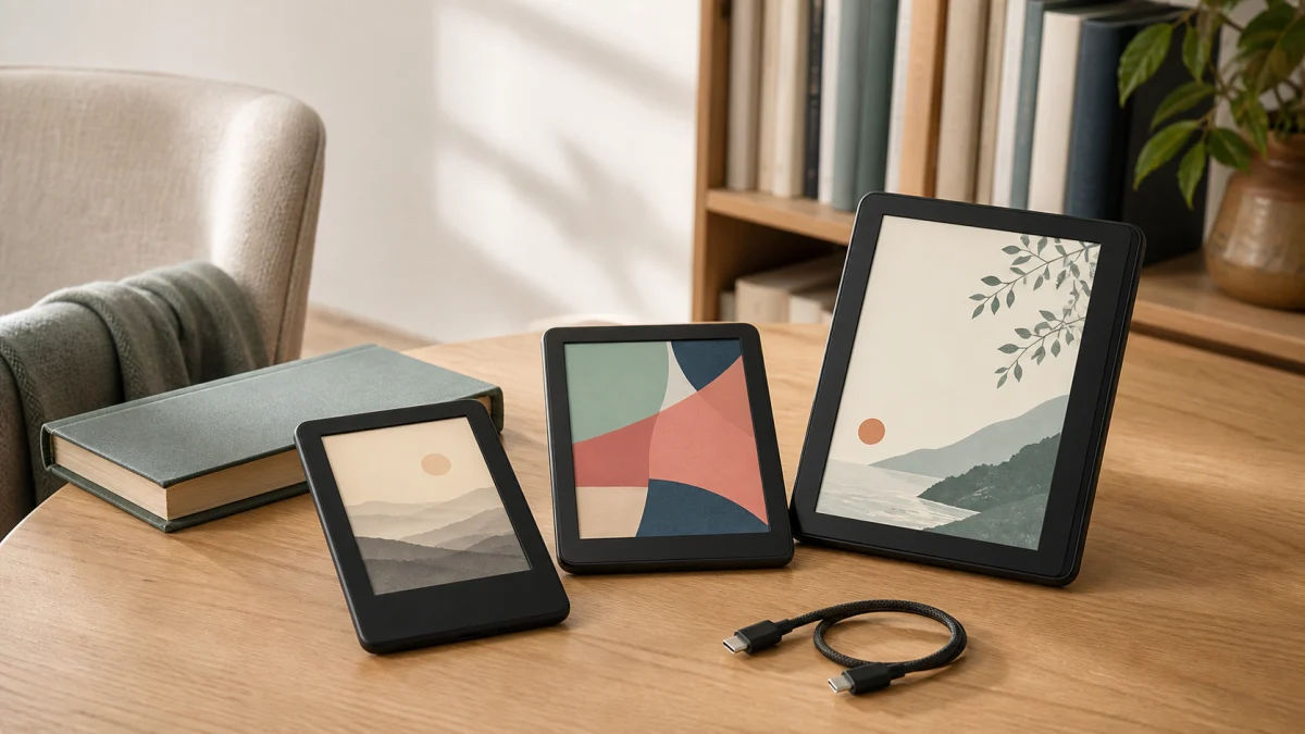 E-Book-Reader für Onleihe 2026: vier Modelle für Text und Farbe